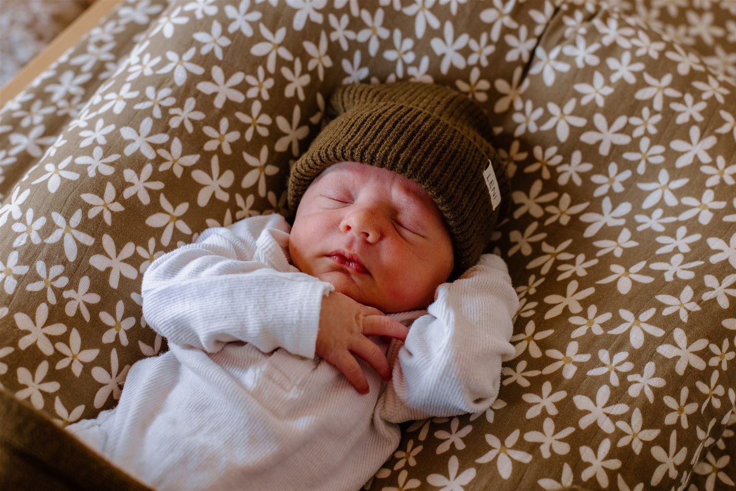 Fitted Bassinet Sheet | Elderflower