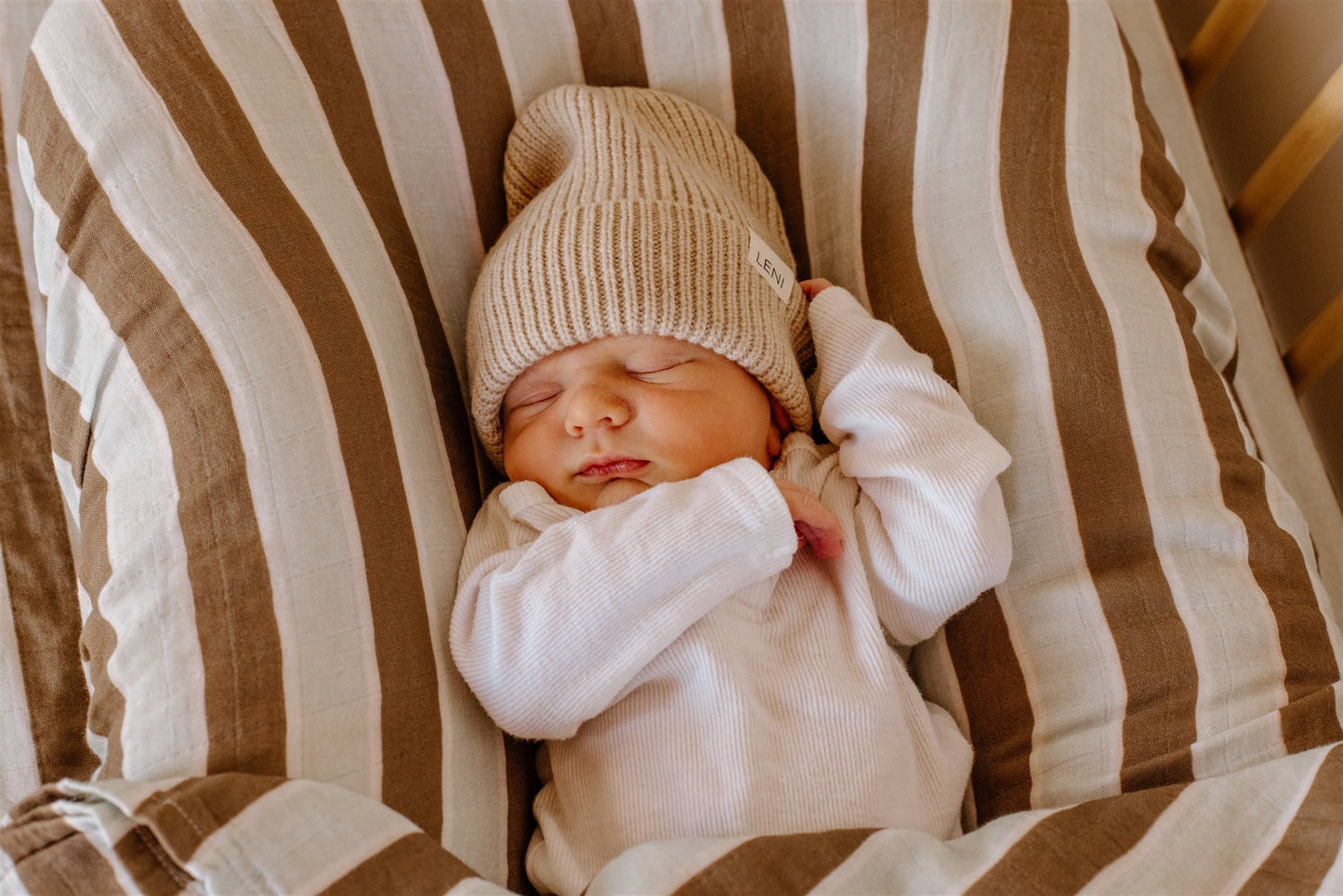 Merino Rib Beanie | Oat