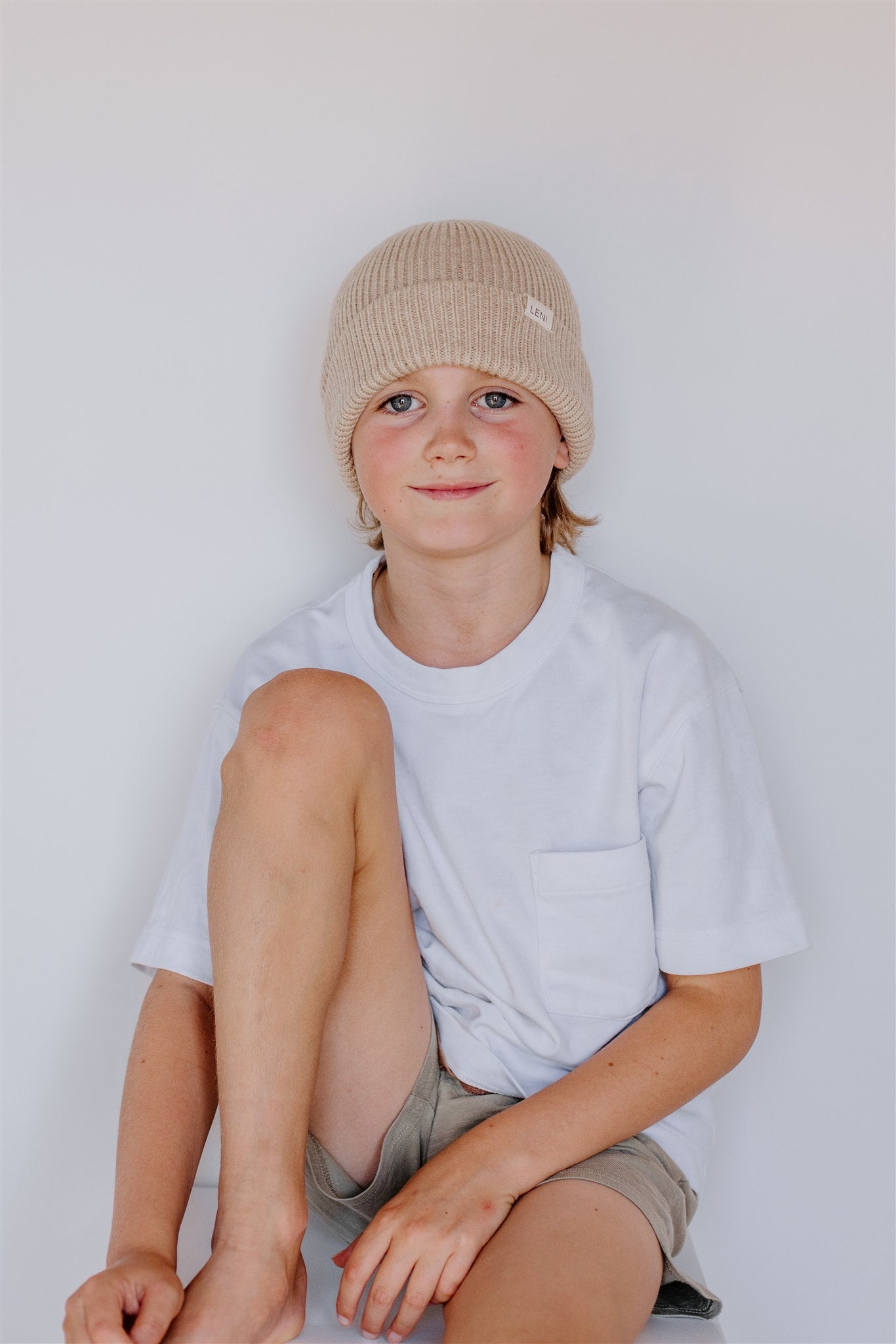 Merino Rib Beanie | Oat