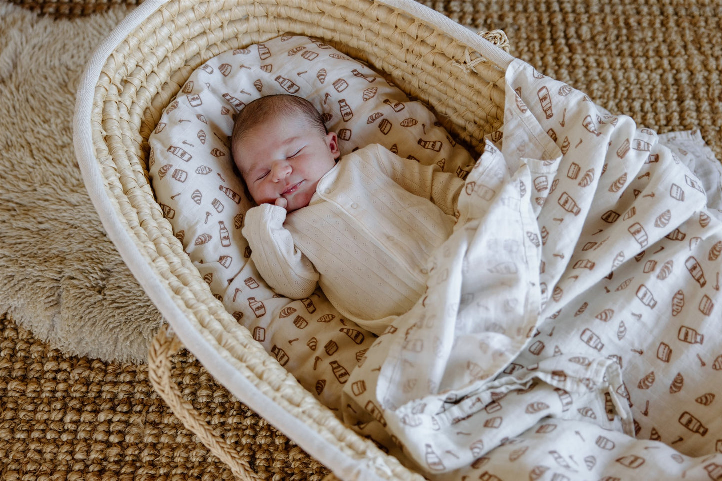 Muslin Swaddle Blanket | Milk and Honey