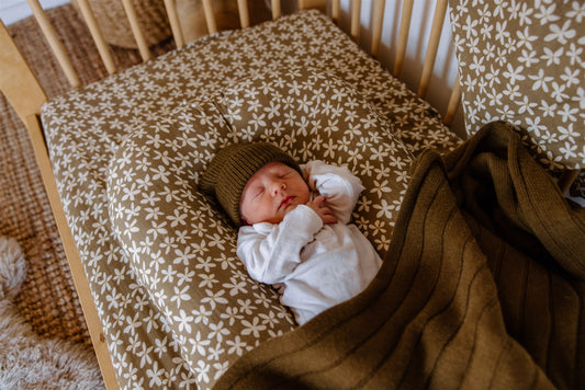 Fitted Cot Sheet | Elderflower