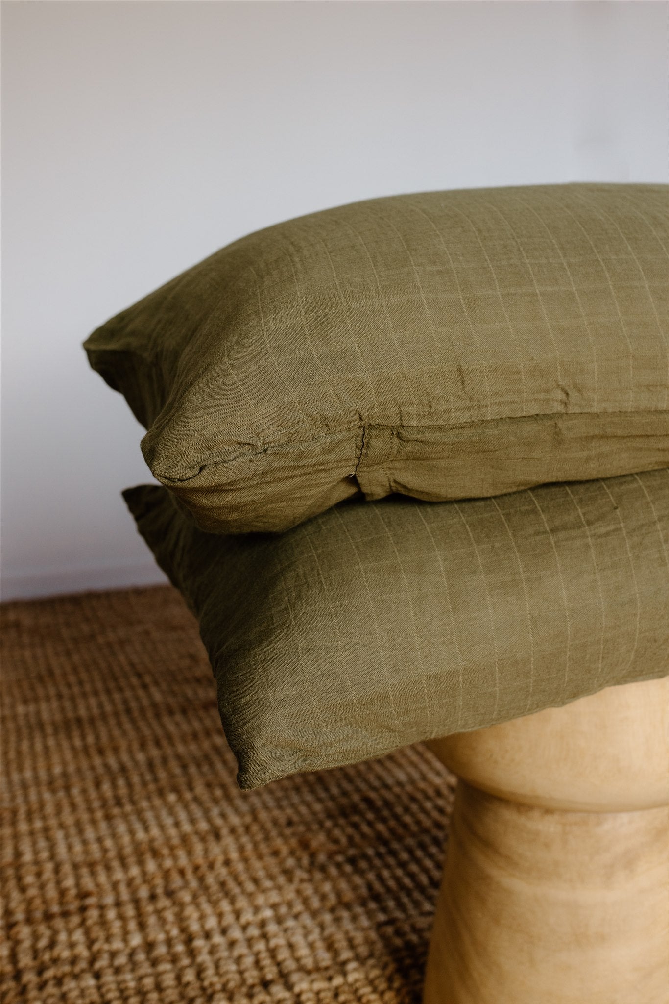 100% Muslin Pillowcase | Olive