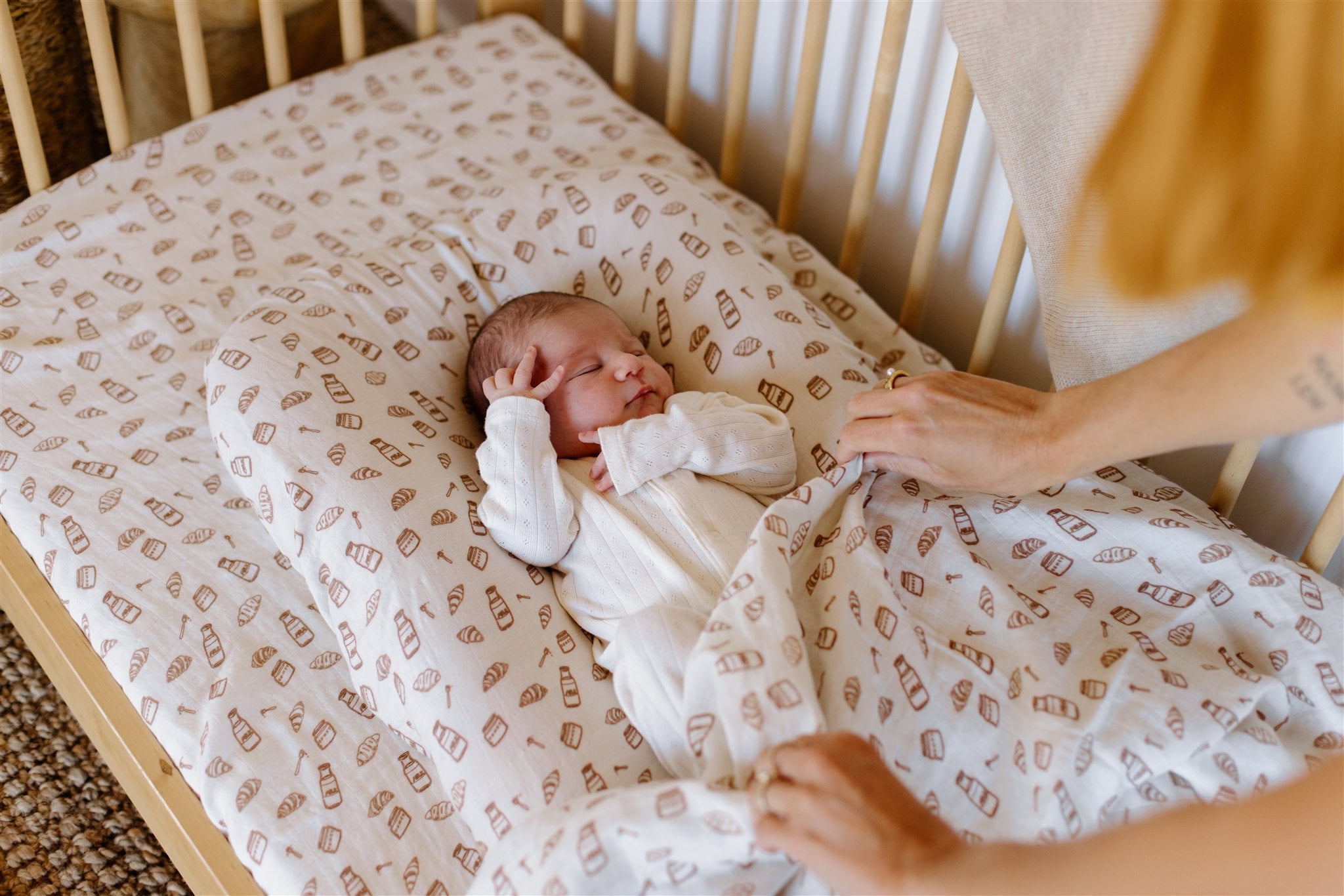 Fitted Cot Sheet | Milk & Honey – Leni The Label