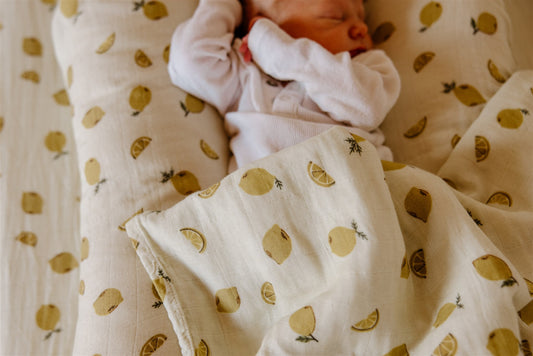 LENI LEMON BASSINET SHEET