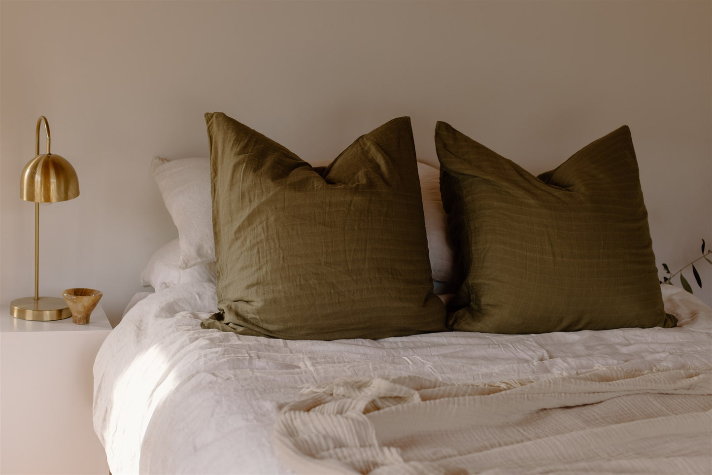 Organic Euro Pillowcase | Olive