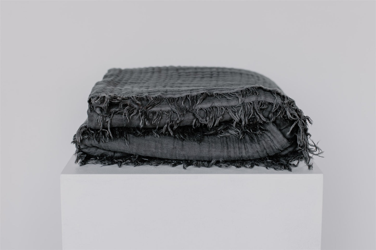 Organic Throw Blanket | Charcoal