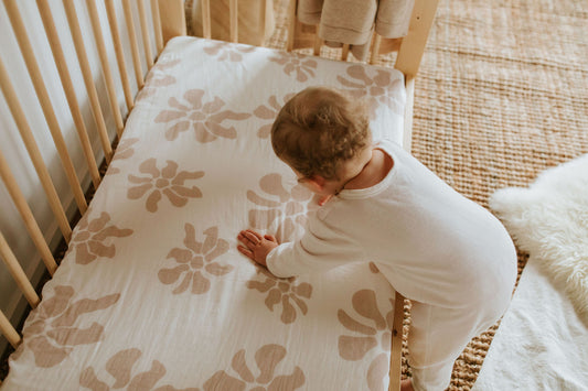 Fitted Cot Sheet | Hibi Blush