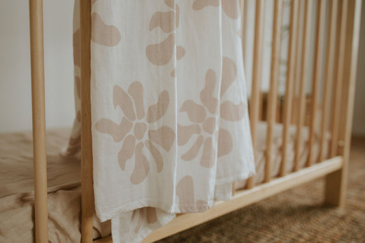 Muslin Swaddle Blanket | Hibi Blush