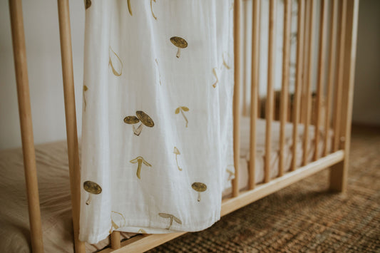 Muslin Swaddle Blanket | Mushroom